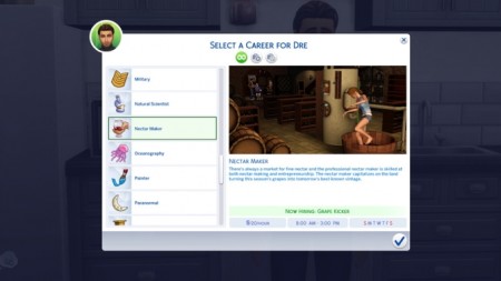 Nectar Maker Career (TS3 conversion) by Dero at Mod The Sims