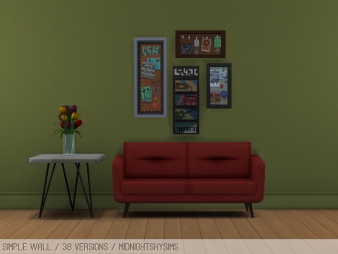 Sims 4 Simple wall at Midnightskysims