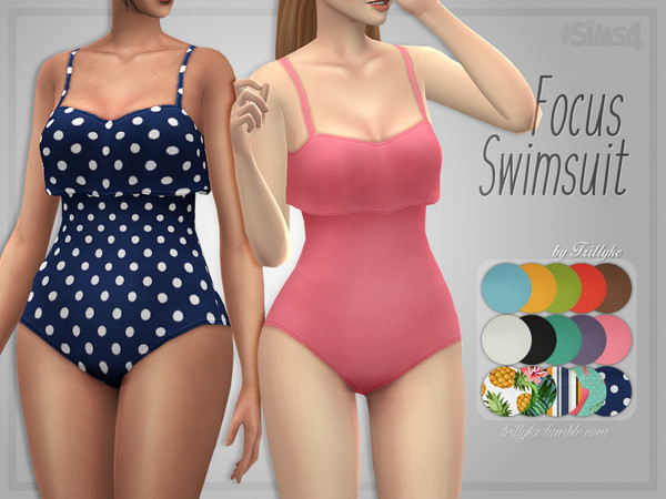 Sims 4 Focus Swimsuit by Trillyke at TSR