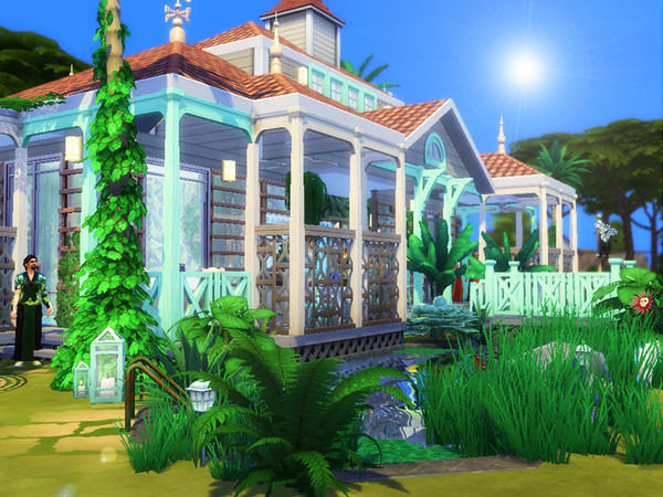 Sims 4 Death in Paradise restaurant by dasie2 at TSR