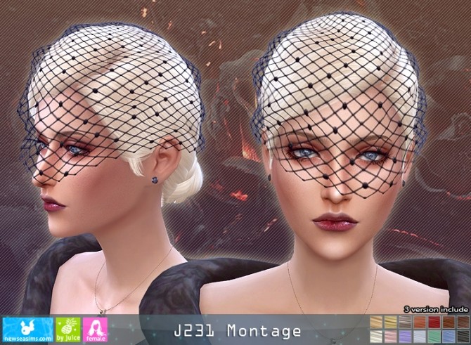 Sims 4 J231 Montage hair (P) at Newsea Sims 4
