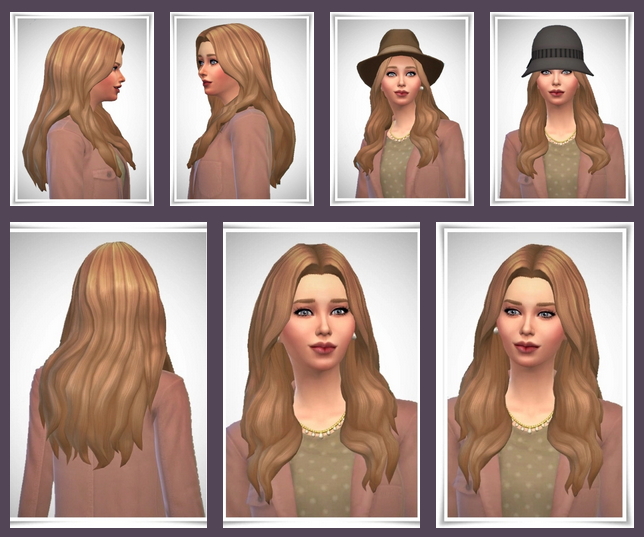 Sims 4 Vanessa’s Long Wavy Hair at Birksches Sims Blog