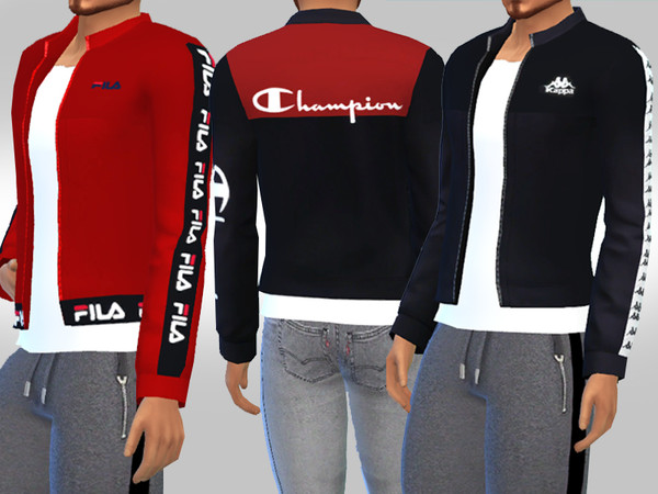 Sims 4 Men Brand Athletic and Casual Jackets by Saliwa at TSR