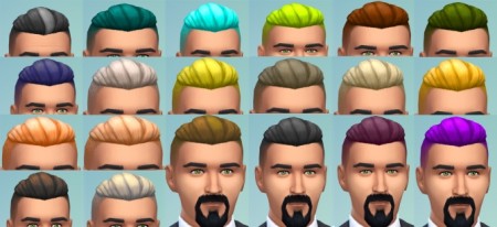 Nobility palette on undercut Hair by DarthVaderRevan at Mod The Sims