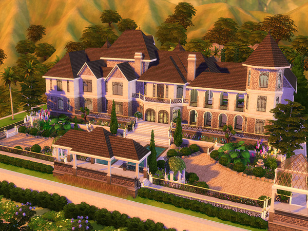 Sims 4 Luxury Mansion by Bidomaudo at TSR