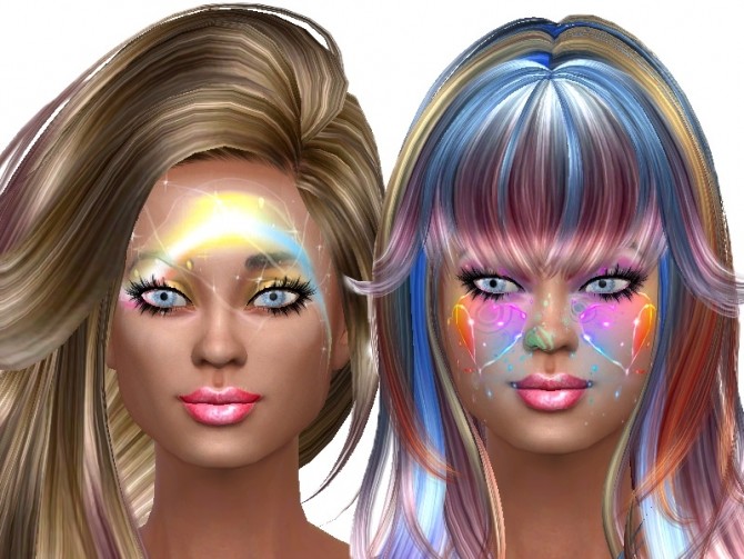 Sims 4 Glitter face paint at Trudie55