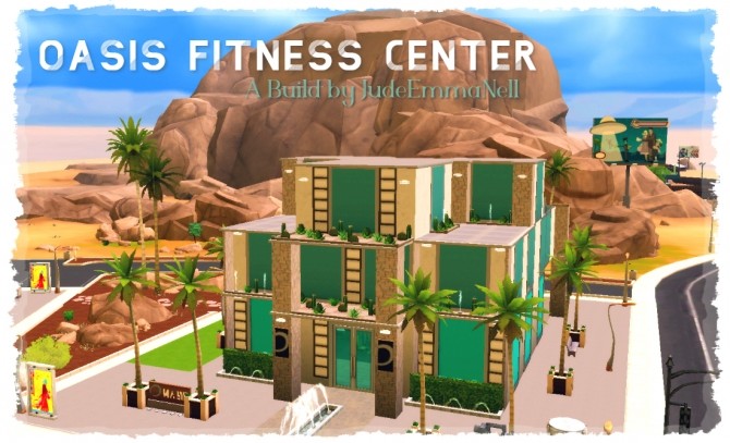 Sims 4 Oasis Fitness Center by JudeEmmaNell at Mod The Sims