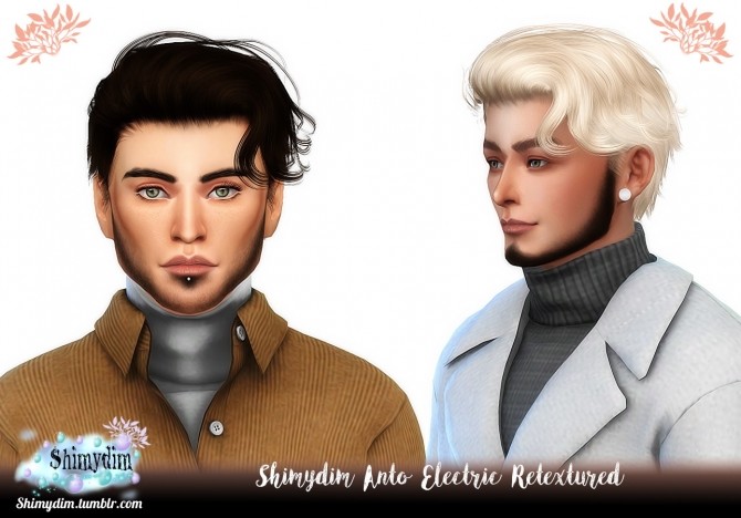 Sims 4 Anto Electric Hair Retexture + Toddler Naturals + Unnaturals at Shimydim Sims