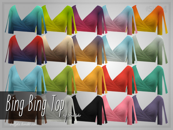 Sims 4 Bing Bing Top by Trillyke at TSR
