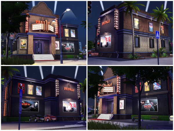 Sims 4 The Rhinestone Cinema by Xandralynn at TSR