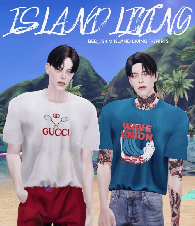 Sims 4 Island living t shirts at Bedisfull – iridescent