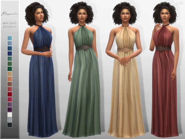 Sims 4 Missandei Dress by Sifix at TSR