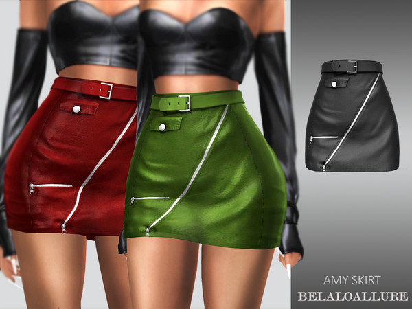 Sims 4 Amy skirt by belal1997 at TSR