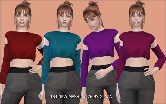 Sims 4 Top 76 at All by Glaza
