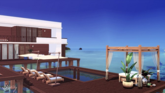 Sims 4 Overwater Mansion Rebuilding Sulani CC Free at GravySims