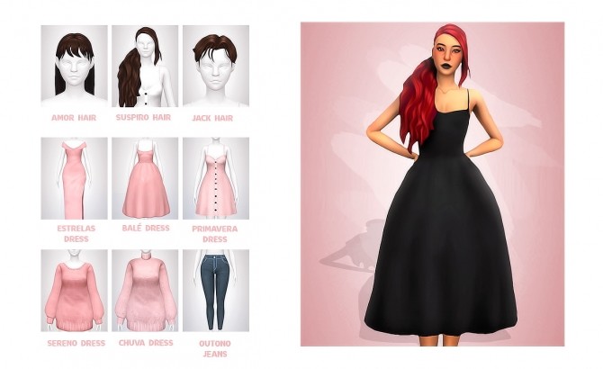 Sims 4 CHICLETE PACK at Isjao – working on uni