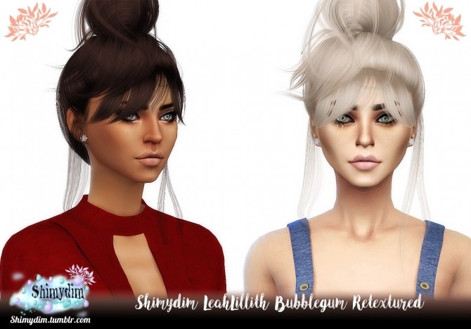 Sims 4 LeahLillith Bubblegum Hair Retexture Child & Toddler Naturals + Unnaturals at Shimydim Sims