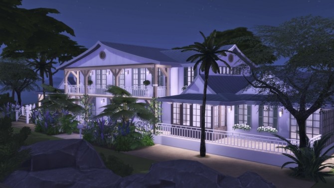 Sims 4 Cabana Beach House at The Huntington