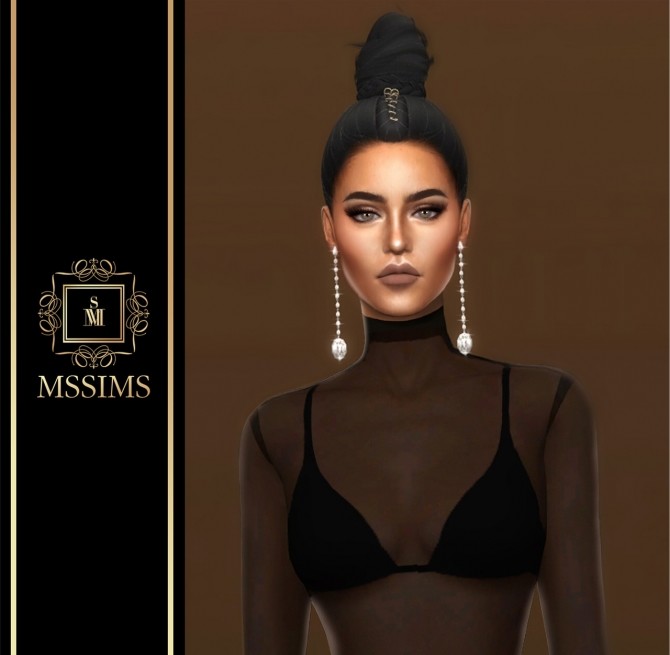 Sims 4 SAINT LAURENT EARRINGS at MSSIMS