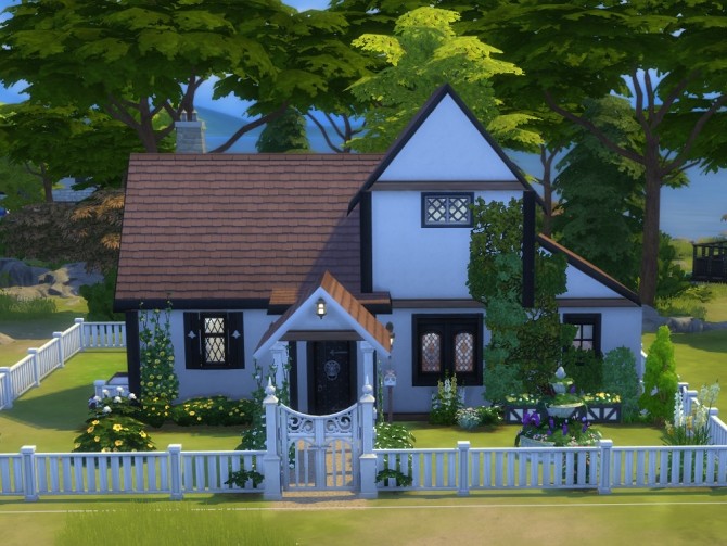 Sims 4 Little Gates Cottage at KyriaT’s Sims 4 World