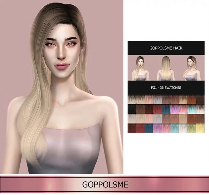 Sims 4 Gift Thanks: hair, lipstick and hairline at GOPPOLS Me