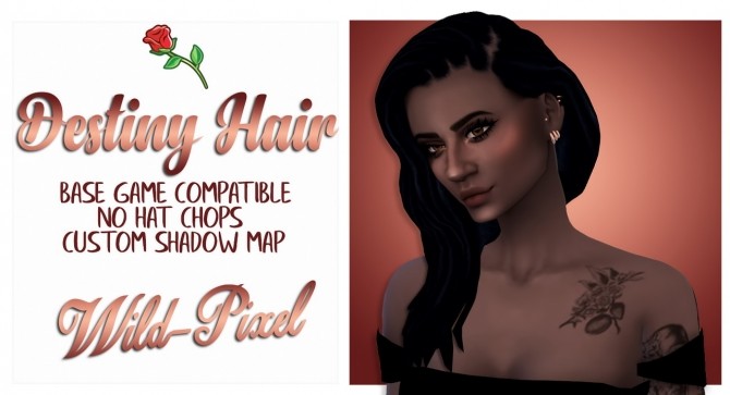 Sims 4 DESTINY HAIR at Wild Pixel