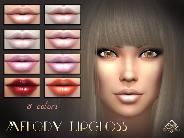 Sims 4 Melody Lipgloss by Devirose at TSR