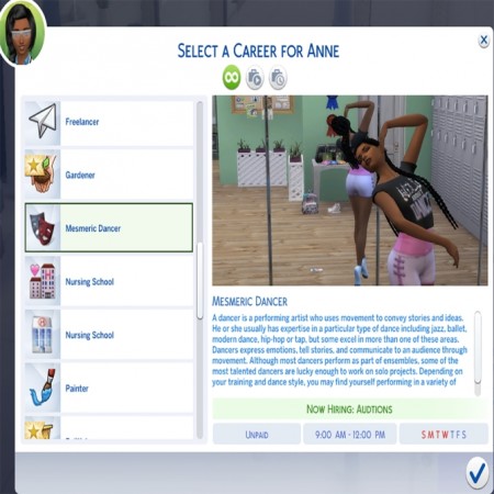Dance Career by MesmericSimmer at Mod The Sims