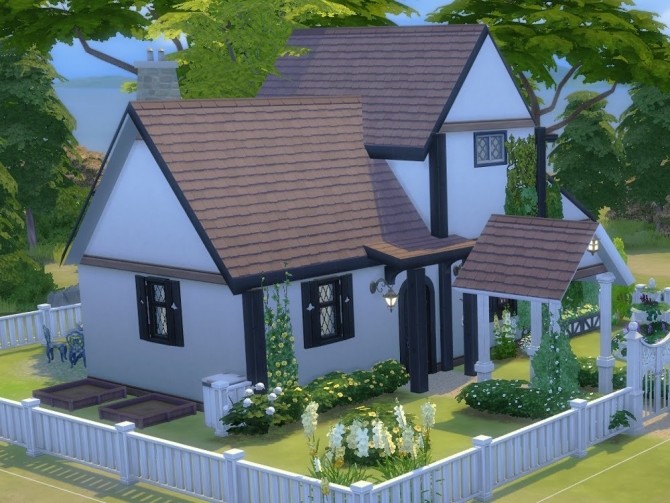 Sims 4 Little Gates Cottage at KyriaT’s Sims 4 World