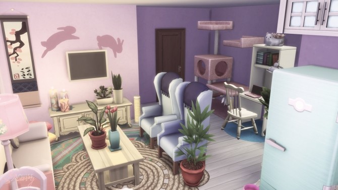 Sims 4 Pastel Apartment at GravySims