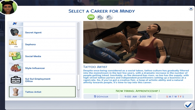 Tattoo Artist Career By MesmericSimmer At Mod The Sims Sims 4 Updates   961 