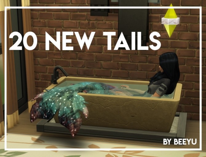 Sims 4 New 20 mermaid tails by Beeyu at Mod The Sims