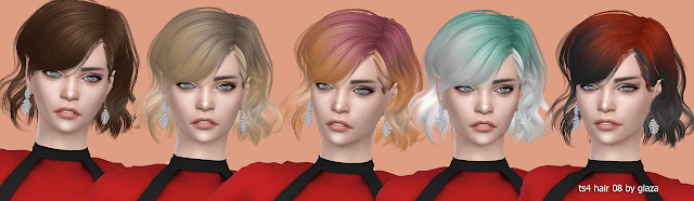 Sims 4 Hair 08 (P) at All by Glaza