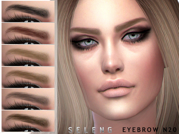 Sims 4 Eyebrows N20 by Seleng at TSR