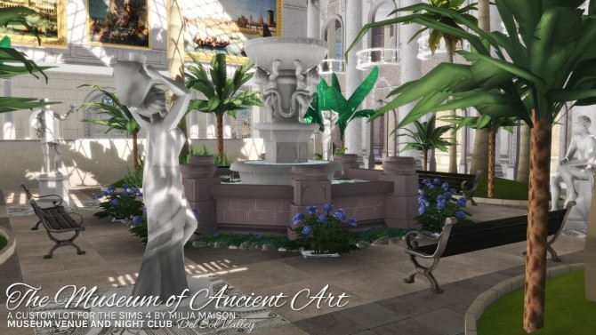Sims 4 THE MUSEUM OF ANCIENT ART at Milja Maison
