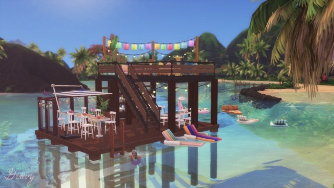 Sims 4 Ocean Bar at GravySims