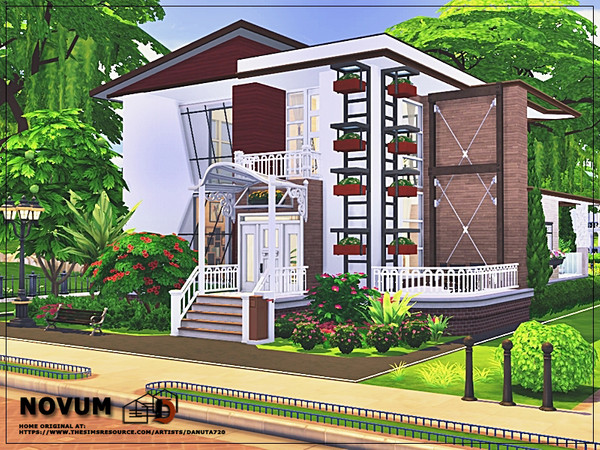 Sims 4 Novum house by Danuta720 at TSR