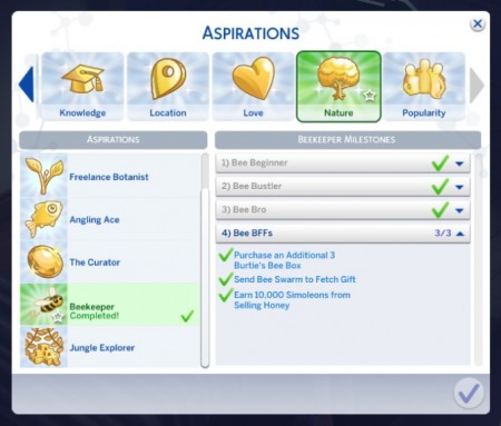 Beekeeper Aspiration by MarieLynette at Mod The Sims