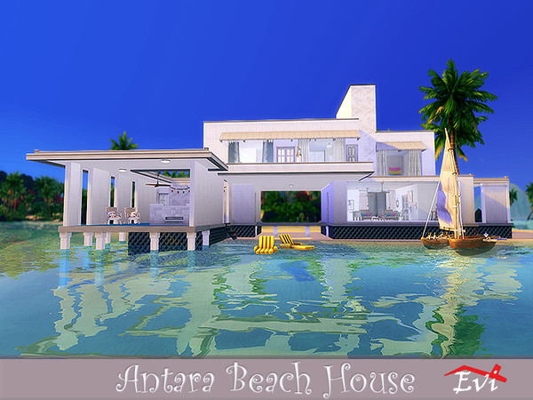 Sims 4 Antara Beach House by evi at TSR