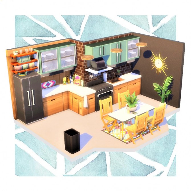 Sims 4 Taste&Natural kitchen at Agathea k
