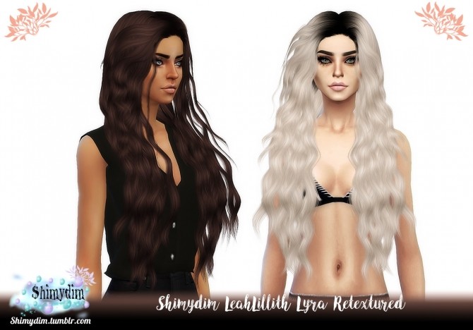Sims 4 LeahLillith Lyra Retexture + DarkRoots Naturals + Unnaturals at Shimydim Sims