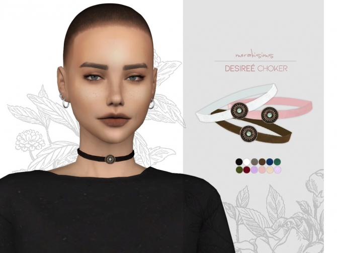 Desiree Choker at Merakisims » Sims 4 Updates