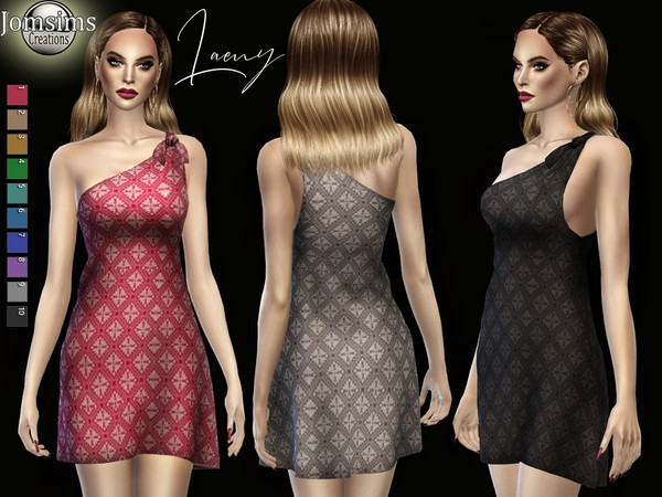 Sims 4 Laeny dress by jomsims at TSR