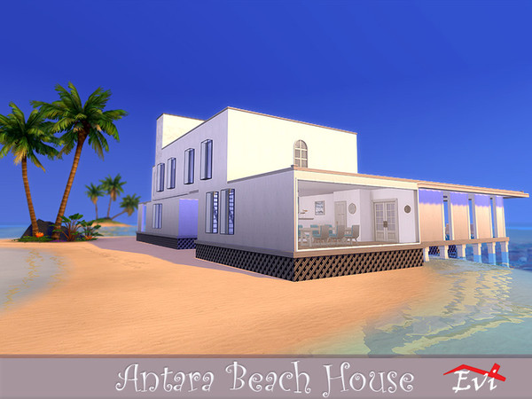 Sims 4 Antara Beach House by evi at TSR
