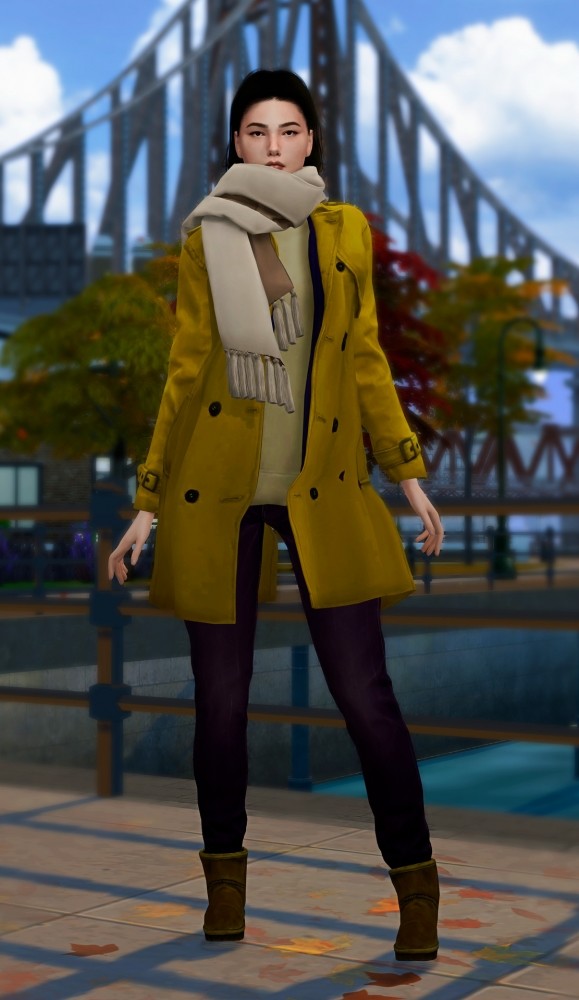 Sims 4 Detroit: Become Human Civilian Girl Outfit at Astya96