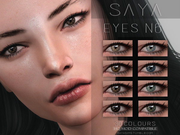 Sims 4 Eyes N6 by SayaSims at TSR