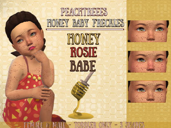 Sims 4 Honey Baby Freckles by peachtreees at TSR