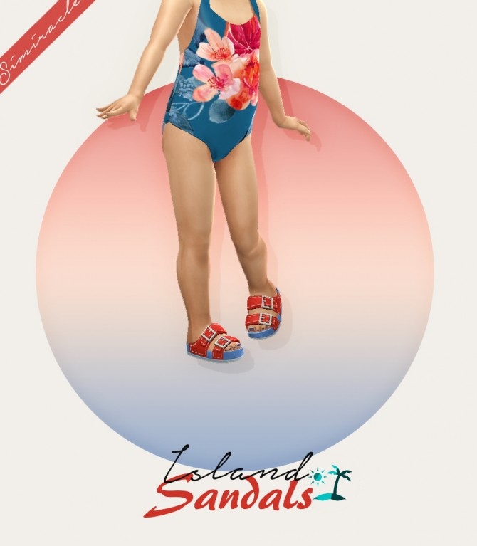 Sims 4 Island Sandals Toddler Version at Simiracle