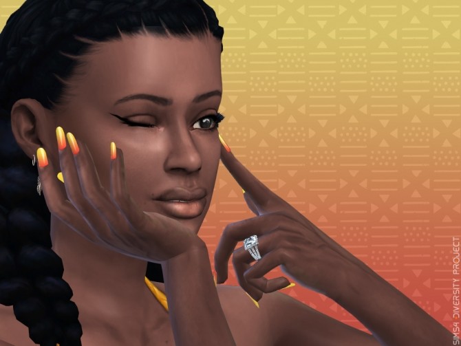 Sims 4 Summer Nails 2019 at Sims 4 Diversity Project