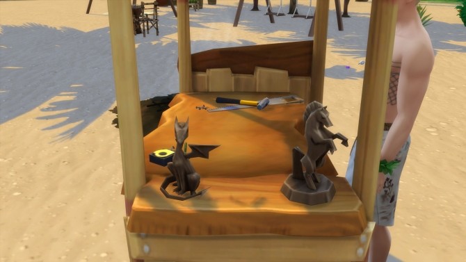 Sims 4 Castaways woodworking Table by Serinion at Mod The Sims